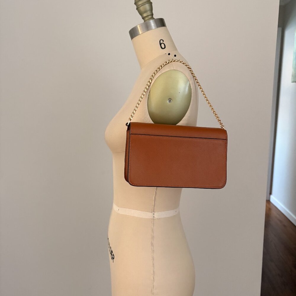 Kate Spade New York Madison Willow Mini Flap Crossbody Bag Brown NWT - Picture 4 of 10